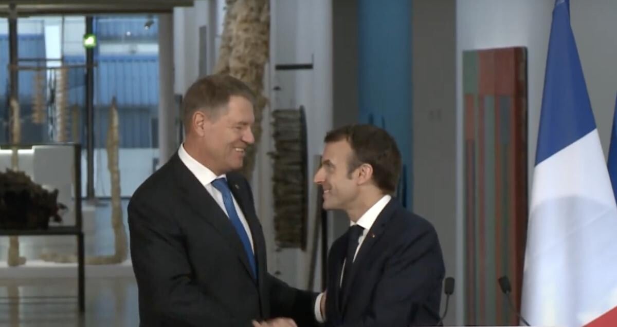 Iohannis, întrevedere cu Macron: România este pregătită să adere la Schengen