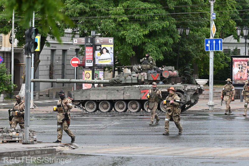 Oamenii lui Prigojin se îndreaptă spre Moscova/ Elicoptere militare și un avion rusesc, doborâte de trupele Wagner