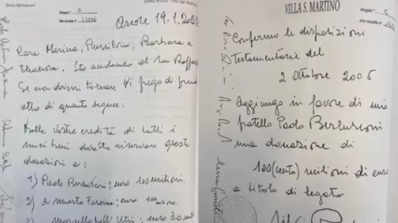 Testamentul lui Berlusconi. Cui i-a lăsat o parte de zeci de milioane de euro din avere: „Nu îmi datora nimic”