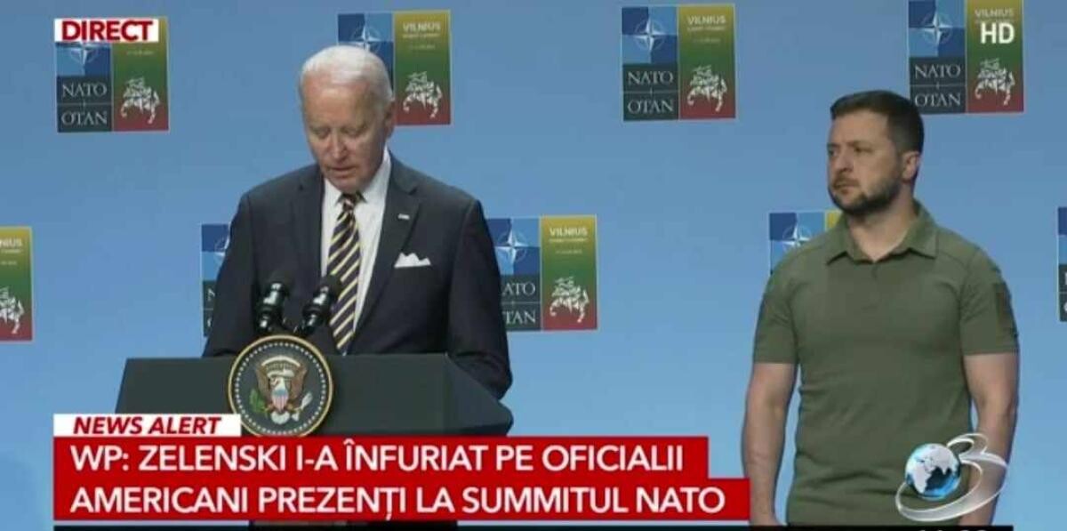 Joe Biden, alături de Volodimir Zelenski la summitul NATO. „Vom fi alături de Ucraina atât timp cât va fi nevoie”