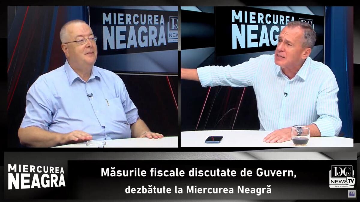 S-au aprins spiritele în direct: Chirieac – Ciuvică, contre pe măsurile fiscale. ”Un asemenea analfabetism economic e demn de dl Câciu”