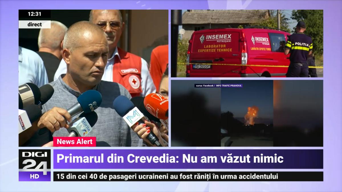 Florin Petre, primarul din Crevedia, dă vina pe patronul Flagas pentru tragedia din comună. El nu știa nimic. Supărat pe jurnaliști, a fugit din fața camerelor: „Acum o daţi în condamnări”